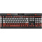 Latvia Flag Distressed K95 RGB PLATINUM Mechanical Gaming Keyboard Skin